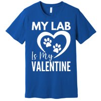 Black Yellow Chocolate Lab Is My Valentine's Day Labrador Gift Premium T-Shirt