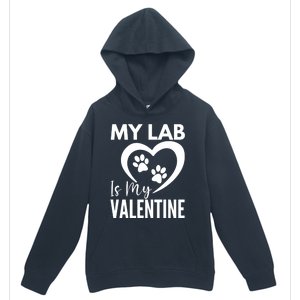 Black Yellow Chocolate Lab Is My Valentine's Day Labrador Gift Urban Pullover Hoodie