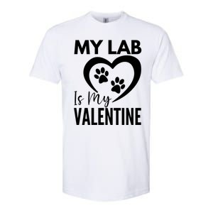 Black Yellow Chocolate Lab Is My Valentine's Day Labrador Gift Softstyle CVC T-Shirt