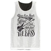 Bassist You Can Hear The Music But You Feel The Bass Guitar Mesh Reversible Basketball Jersey Tank