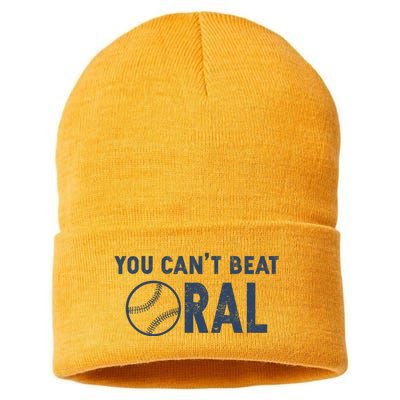 Baseball You Cant Beat Oral Sustainable Knit Beanie