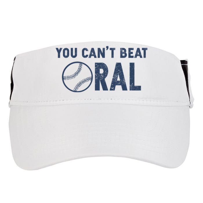 Baseball You Cant Beat Oral Adult Drive Performance Visor