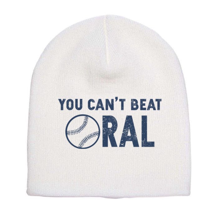 Baseball You Cant Beat Oral Short Acrylic Beanie