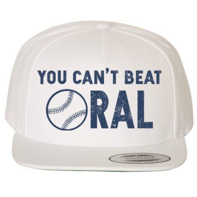 Baseball You Cant Beat Oral Wool Snapback Cap