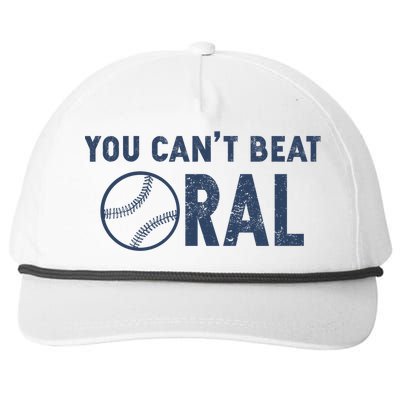 Baseball You Cant Beat Oral Snapback Five-Panel Rope Hat