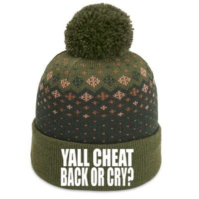 Beatking Yall Cheat Back Or Cry The Baniff Cuffed Pom Beanie