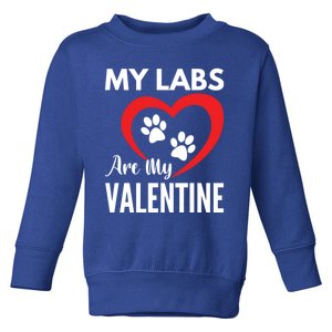 Black Yellow Chocolate Lab Are My Valentine's Day Labrador Great Gift Toddler Sweatshirt