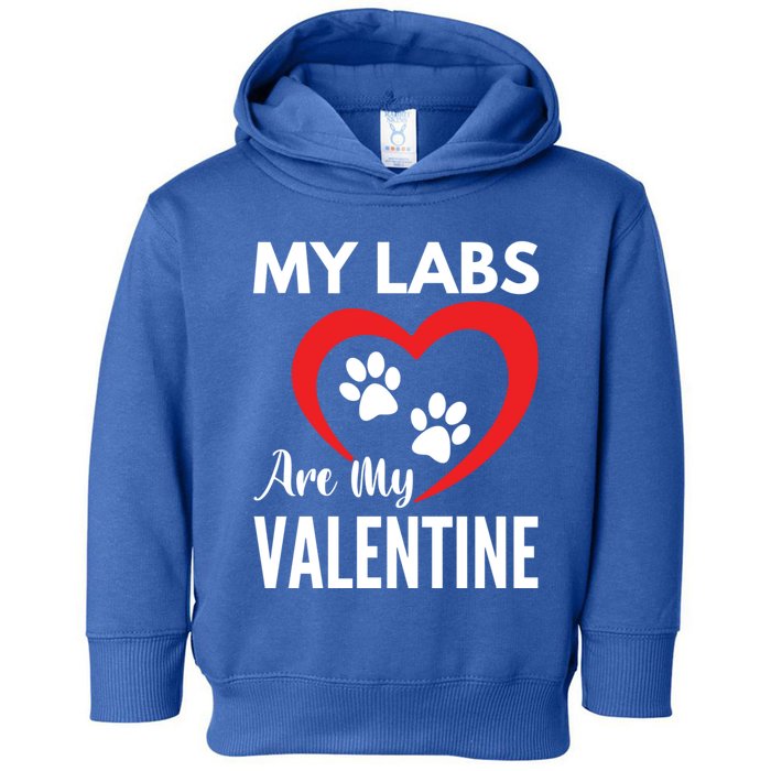 Black Yellow Chocolate Lab Are My Valentine's Day Labrador Great Gift Toddler Hoodie