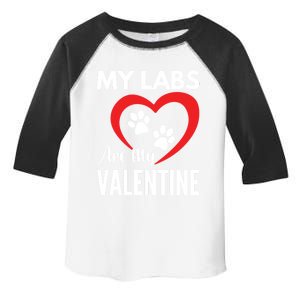 Black Yellow Chocolate Lab Are My Valentine's Day Labrador Great Gift Toddler Fine Jersey T-Shirt