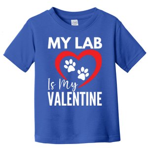 Black Yellow Chocolate Lab Is My Valentine's Day Labrador Gift Toddler T-Shirt