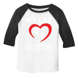 Black Yellow Chocolate Lab Is My Valentine's Day Labrador Gift Toddler Fine Jersey T-Shirt