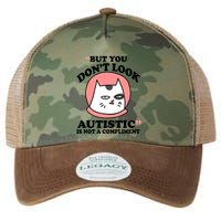 But You Dont Look Autistic Is Not A Complit Funny Autism Gift Legacy Tie Dye Trucker Hat