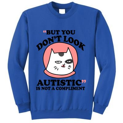 But You Dont Look Autistic Is Not A Complit Funny Autism Gift Sweatshirt
