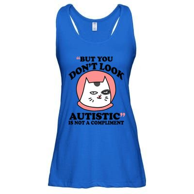 But You Dont Look Autistic Is Not A Complit Funny Autism Gift Ladies Essential Flowy Tank