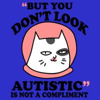 But You Dont Look Autistic Is Not A Complit Funny Autism Gift Stripe Pom Pom Beanie