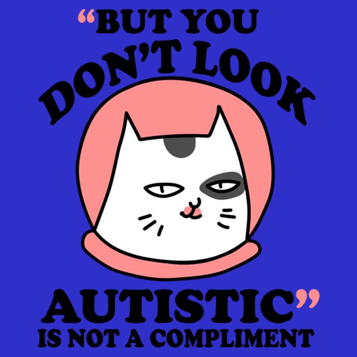 But You Dont Look Autistic Is Not A Complit Funny Autism Gift Stripe Pom Pom Beanie