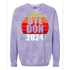 Bye Don 2024 Byedon Joe Biden Colorblast Crewneck Sweatshirt