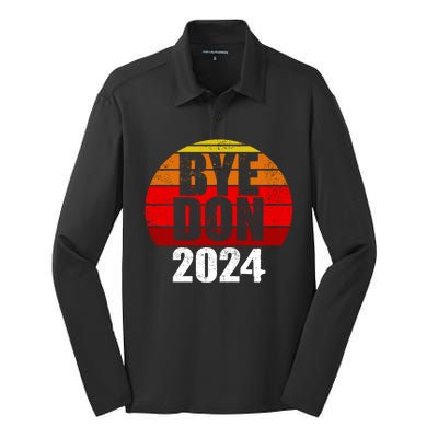 Bye Don 2024 Byedon Joe Biden Silk Touch Performance Long Sleeve Polo