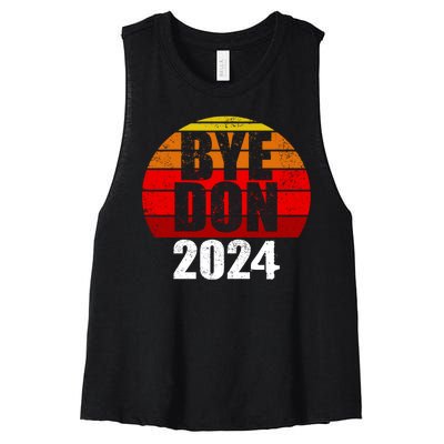 Bye Don 2024 Byedon Joe Biden Women's Racerback Cropped Tank