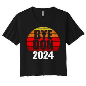 Bye Don 2024 Byedon Joe Biden Women's Crop Top Tee