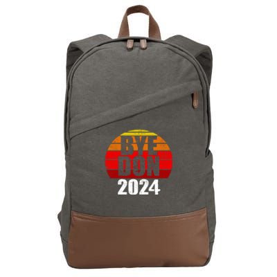 Bye Don 2024 Byedon Joe Biden Cotton Canvas Backpack