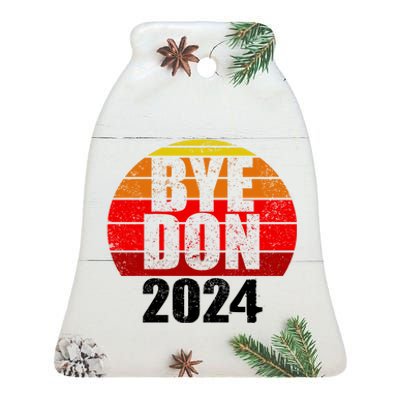 Bye Don 2024 Byedon Joe Biden Ceramic Bell Ornament