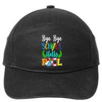 Bye Bye School Hello Pool 7-Panel Snapback Hat