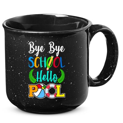 Bye Bye School Hello Pool 15oz Campfire Ceramic Mug