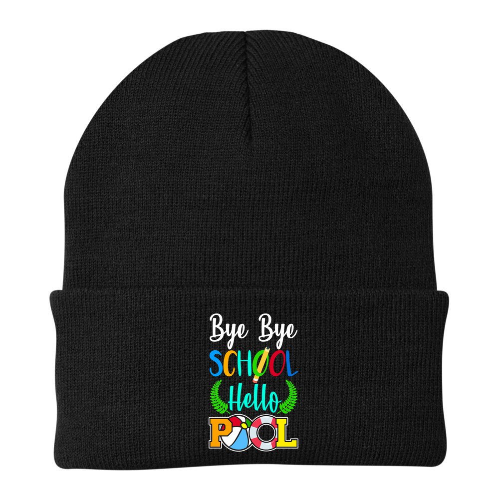 Bye Bye School Hello Pool Beanie