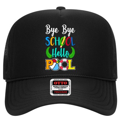 Bye Bye School Hello Pool Trucker Hat
