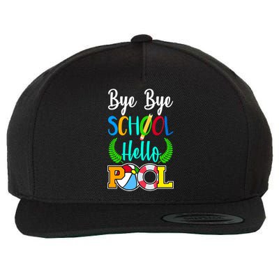 Bye Bye School Hello Pool Wool Snapback Cap