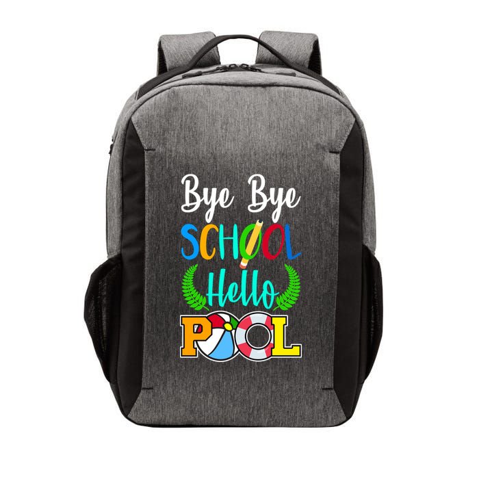 Bye Bye School Hello Pool Vector Backpack