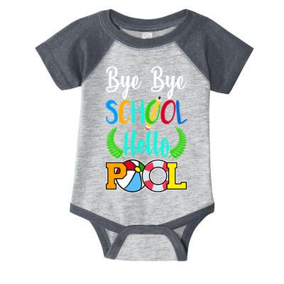 Bye Bye School Hello Pool Infant Baby Jersey Bodysuit