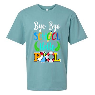 Bye Bye School Hello Pool Sueded Cloud Jersey T-Shirt