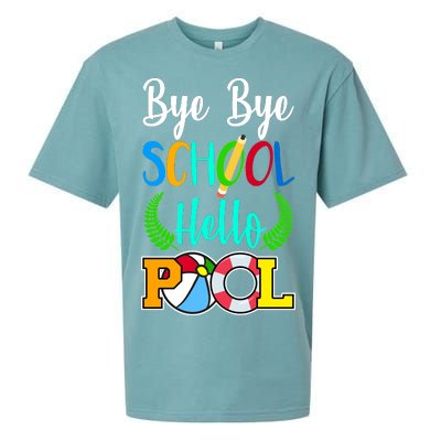 Bye Bye School Hello Pool Sueded Cloud Jersey T-Shirt