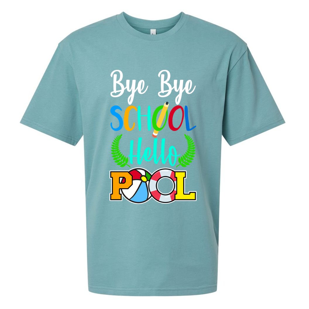Bye Bye School Hello Pool Sueded Cloud Jersey T-Shirt