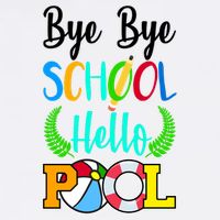 Bye Bye School Hello Pool Garment-Dyed Sweatshirt