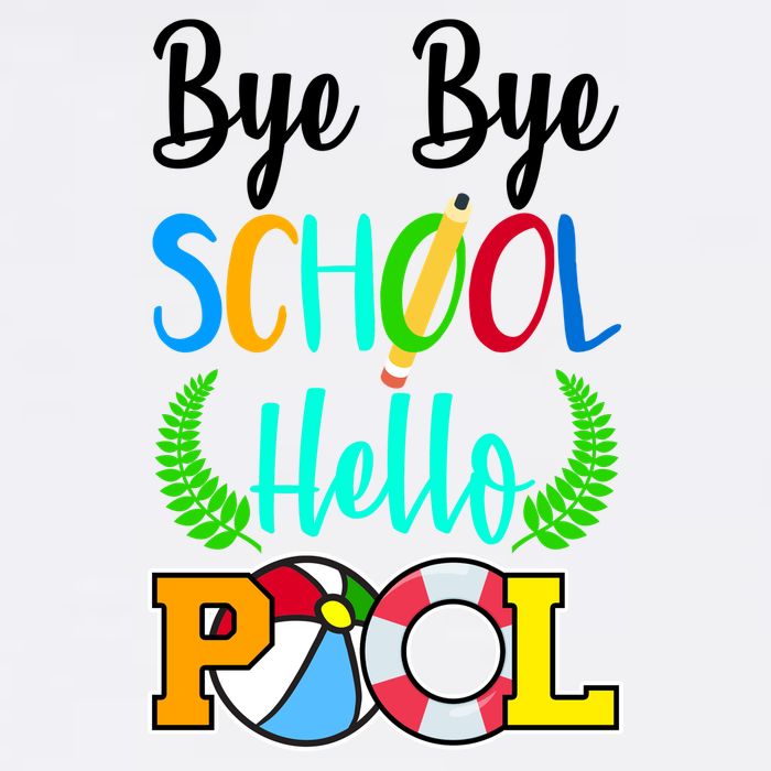 Bye Bye School Hello Pool Garment-Dyed Sweatshirt