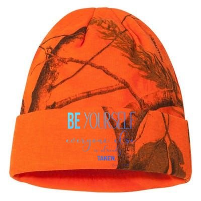 Be Yourself Everyone Else Is Already Taken Oscar Wilde Quote Great Gift Kati Licensed 12" Camo Beanie