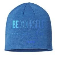 Be Yourself Everyone Else Is Already Taken Oscar Wilde Quote Great Gift Sustainable Beanie