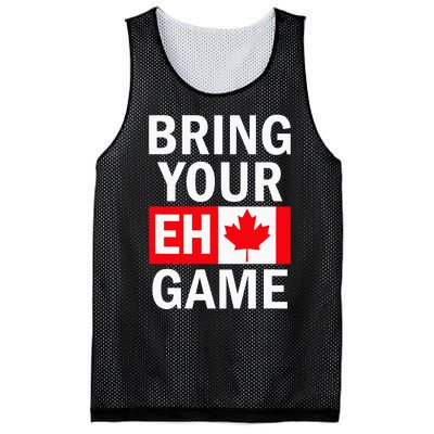 Bring Your Eh Game Canadian Flag Canada Mesh Reversible Basketball Jersey Tank