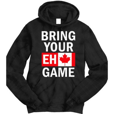 Bring Your Eh Game Canadian Flag Canada Tie Dye Hoodie