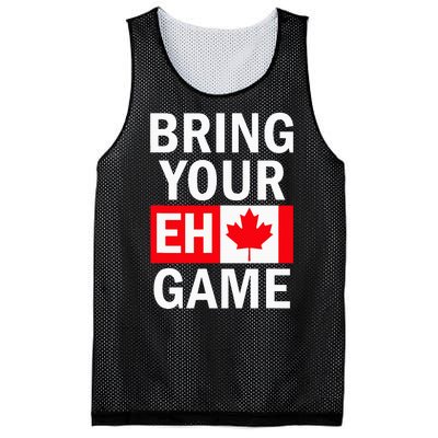 Bring Your Eh Game Canadian Flag Canada Mesh Reversible Basketball Jersey Tank