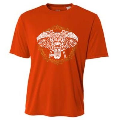 Bohemian Yoga Elephant Boho Majestic Spirit Animal Meaningful Gift Cooling Performance Crew T-Shirt