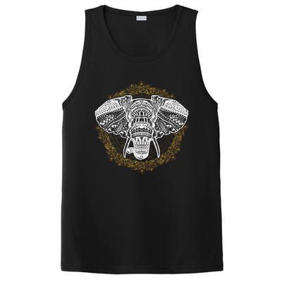 Bohemian Yoga Elephant Boho Majestic Spirit Animal Meaningful Gift PosiCharge Competitor Tank