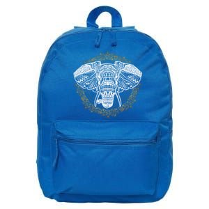 Bohemian Yoga Elephant Boho Majestic Spirit Animal Meaningful Gift 16 in Basic Backpack