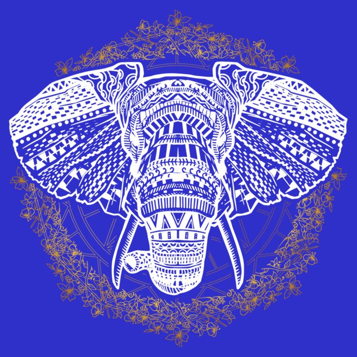 Bohemian Yoga Elephant Boho Majestic Spirit Animal Meaningful Gift 16 in Basic Backpack