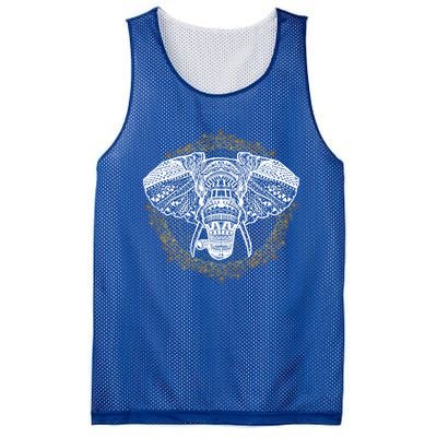 Bohemian Yoga Elephant Boho Majestic Spirit Animal Meaningful Gift Mesh Reversible Basketball Jersey Tank