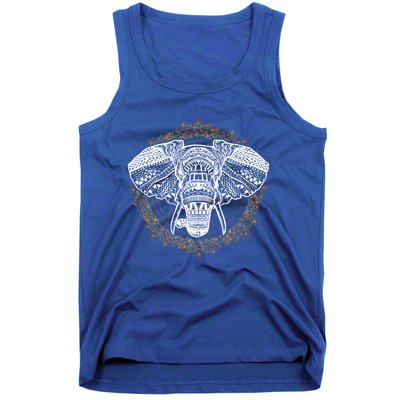 Bohemian Yoga Elephant Boho Majestic Spirit Animal Meaningful Gift Tank Top