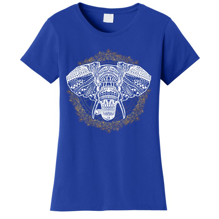 Bohemian Yoga Elephant Boho Majestic Spirit Animal Meaningful Gift Women's T-Shirt